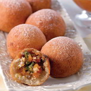 Рецепт Быстрых творожно-фруктовые пончики