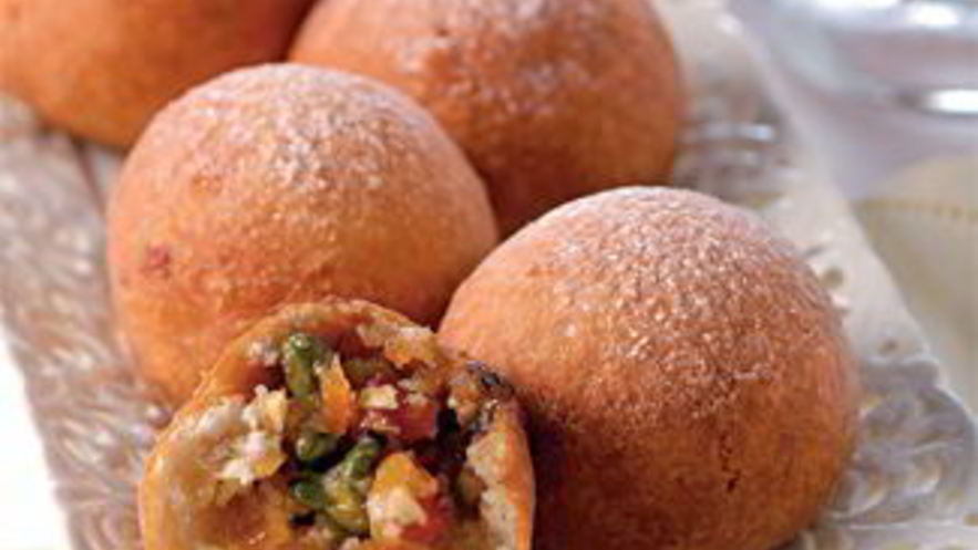 Рецепт быстрых творожно-фруктовые пончики