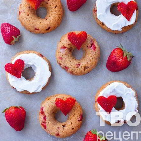 Рецепт Клубничных пончиков