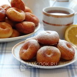 Рецепт Пончиков дрожжевых