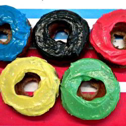 Рецепт Пончиков Олимпийских кольца