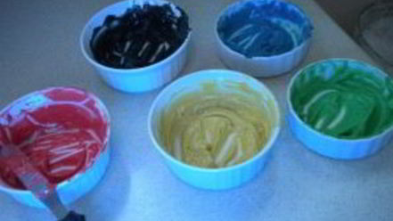 Рецепт пончиков олимпийских кольца