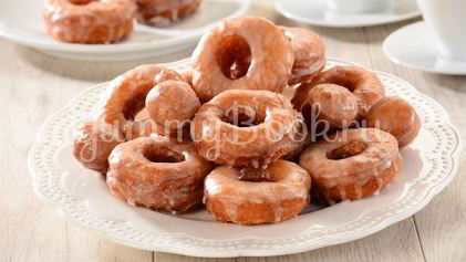 Рецепт Пончиков сахарных с глазурью