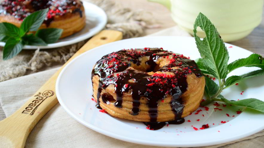 Рецепт пончиков во фритюре с шоколадом