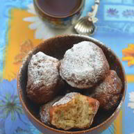 Рецепт Творожных пончиков с малиной