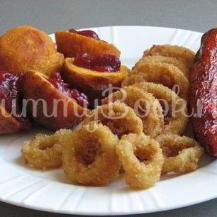Рецепт Тыквенных пончиков с кольцами кальмаров