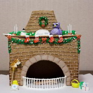 Рецепт Пряничного камина