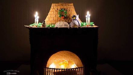 Рецепт пряничного камина