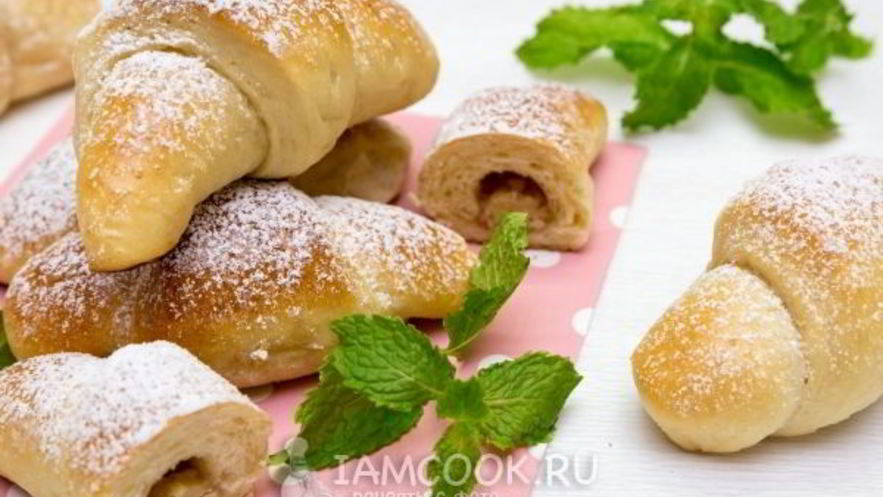 Рецепт рулетиков с марципаном и миндалем