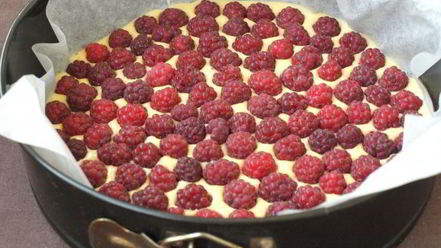 Рецепт малиновой шарлотки