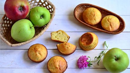 Рецепт порционной яблочной шарлотки