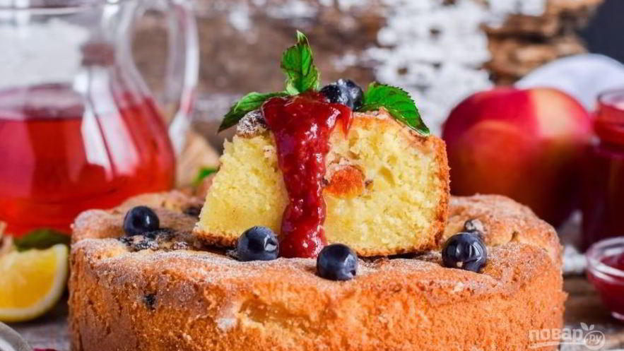 Рецепт шарлотки из яблок на сметане