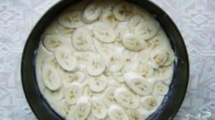 Рецепт шарлотки с бананом