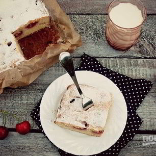 Рецепт Шарлотки с черешней