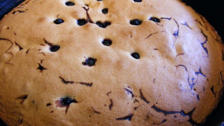 Рецепт шарлотки с черникой