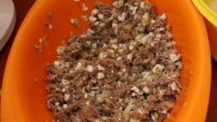 Рецепт шарлотки с мясом