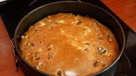 Рецепт шарлотки с мясом