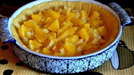 Рецепт шарлотки с яблоками и апельсином