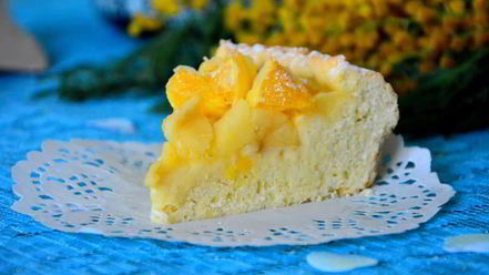 Рецепт шарлотки с яблоками и апельсином