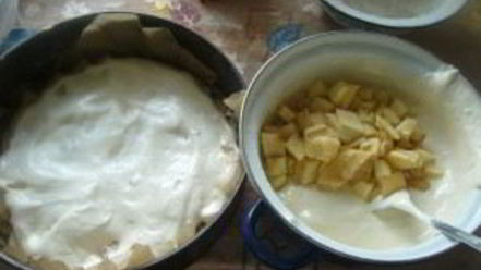 Рецепт шарлотки с яблоками и изюмом