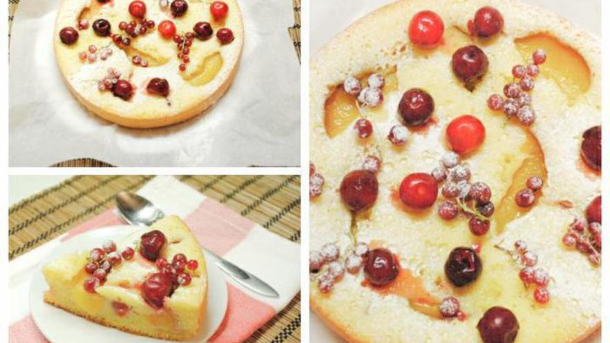 Рецепт шарлотки с ягодами