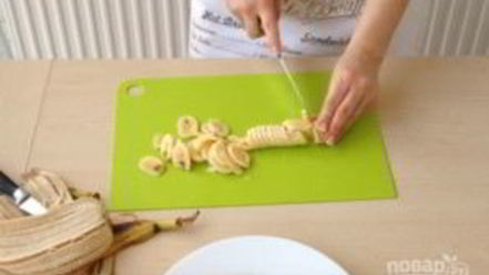 Рецепт шоколадна-бананового рулет