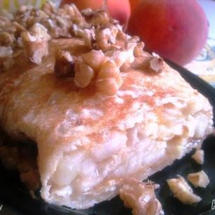 Рецепт Быстрого штруделя из лаваша с грушей