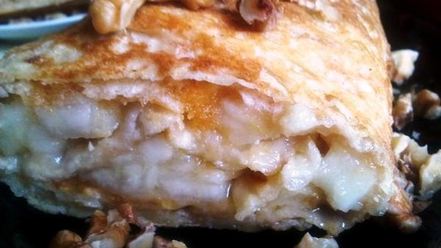 Рецепт быстрого штруделя из лаваша с грушей