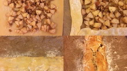 Рецепт быстрого яблочного штруделя