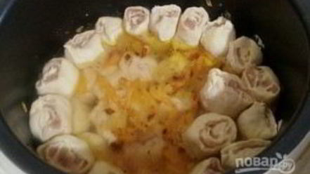 Рецепт мясного штруделя в мультиварке