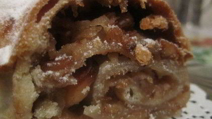 Рецепт Постного яблочного штруделя