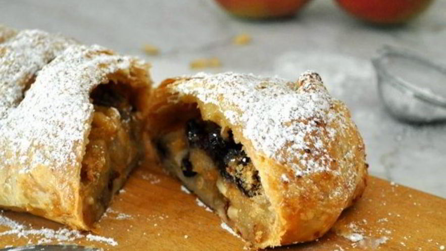 Рецепт штруделя из готового слоеного теста