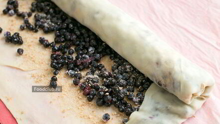 Рецепт штруделя с черникой