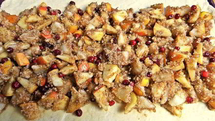 Рецепт штруделя с грушей и яблоками