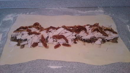 Рецепт штруделя с курицей