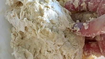 Рецепт штруделя с лососем, фасолью и рикоттой