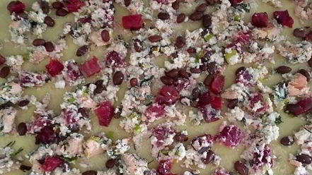 Рецепт штруделя с лососем, фасолью и рикоттой