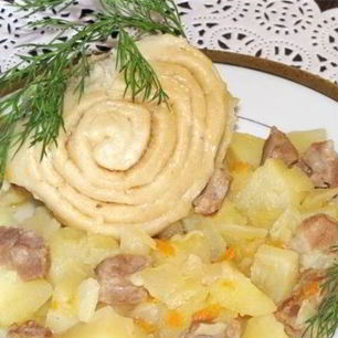Рецепт Штруделя с мясом и картошкой