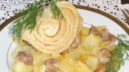 Рецепт штруделя с мясом и картошкой