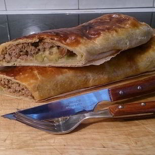 Рецепт Штруделя с мясом