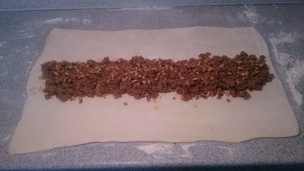 Рецепт штруделя с мясом