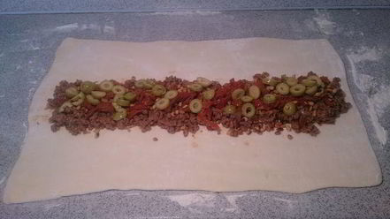 Рецепт штруделя с мясом