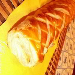 Рецепт Штруделя с омлетом и ветчиной