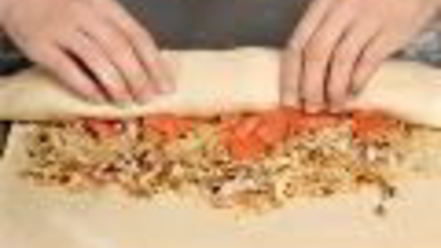 Рецепт штруделя с семгой