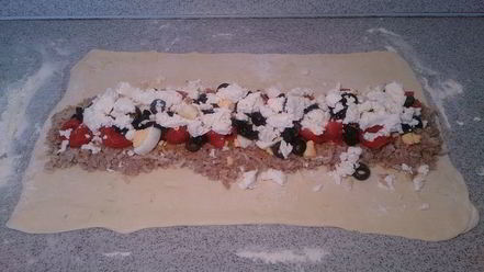 Рецепт штруделя с тунцом