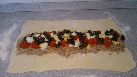 Рецепт штруделя с тунцом