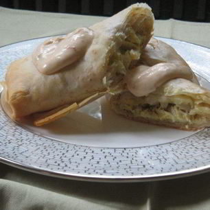 Рецепт Штруделя с ветчиной и сыром