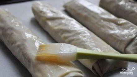 Рецепт штруделя с вишней из теста фило