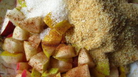 Рецепт штруделя с яблочно-грушевой начинкой