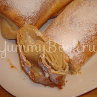 Рецепт Штруделя с яблоками и творогом